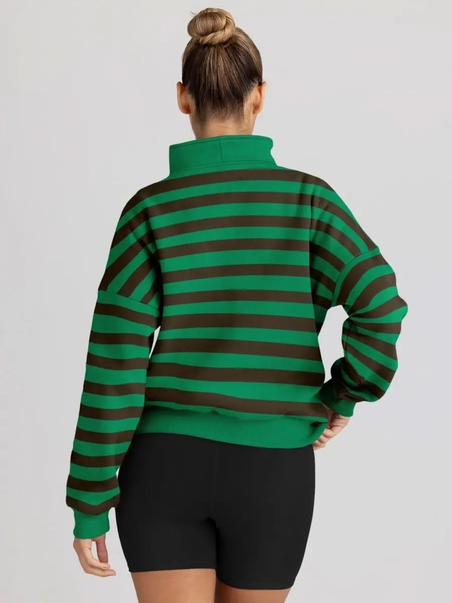 Trendy Queen Sweatshirts Half Zip Pullover Quarter Zip Oversized Hoodies Sweaters Comfy Fall Outfits 2024 Y2K Winter Clothes - Love Salve